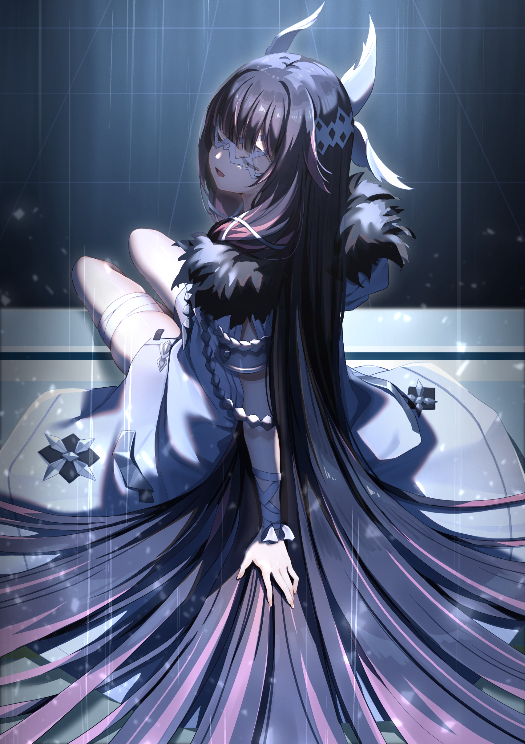 bandages, columbina, genshin_impact, koki_(latte1023)