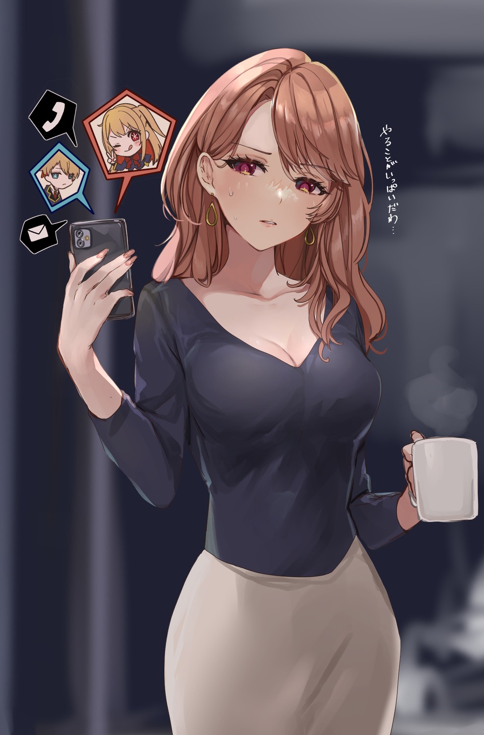 [oshi_no_ko], chibi, cleavage, hoshino_aquamarine, hoshino_ruby, puracotte, saitou_miyako