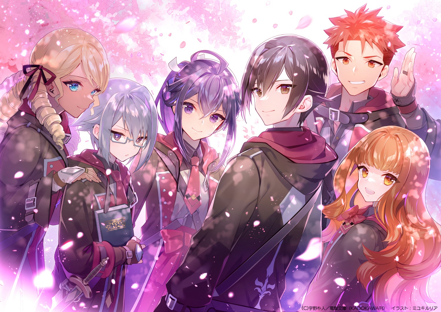 guy_greenwood, katie_aalto, megane, michela_mcfarlane, miyuki_ruria, nanao_hibiya, nanatsu_no_maken_ga_shihai_suru, oliver_horn, pete_reston, seifuku