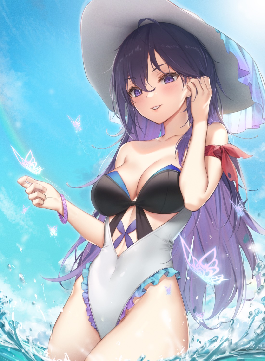 honkai:_star_rail, seele_(honkai:_star_rail), swimsuits, wet, wet_elephant
