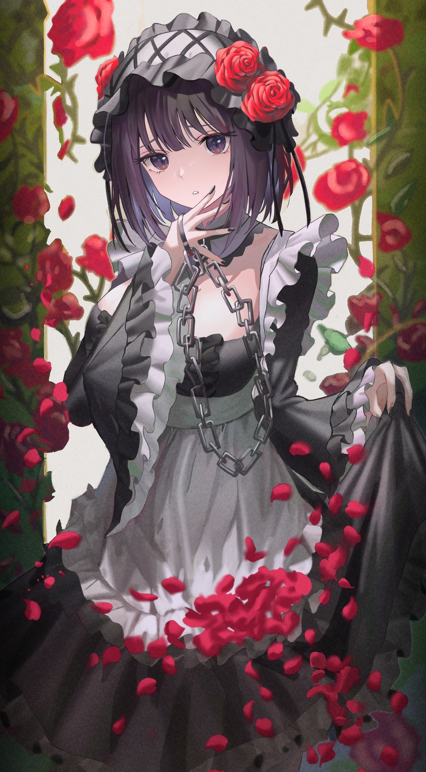 gothic_lolita, kitagawa_marin, kuroe_shizuku, lolita_fashion, mayo_9_5, skirt_lift, sono_bisque_doll_wa_koi_wo_suru