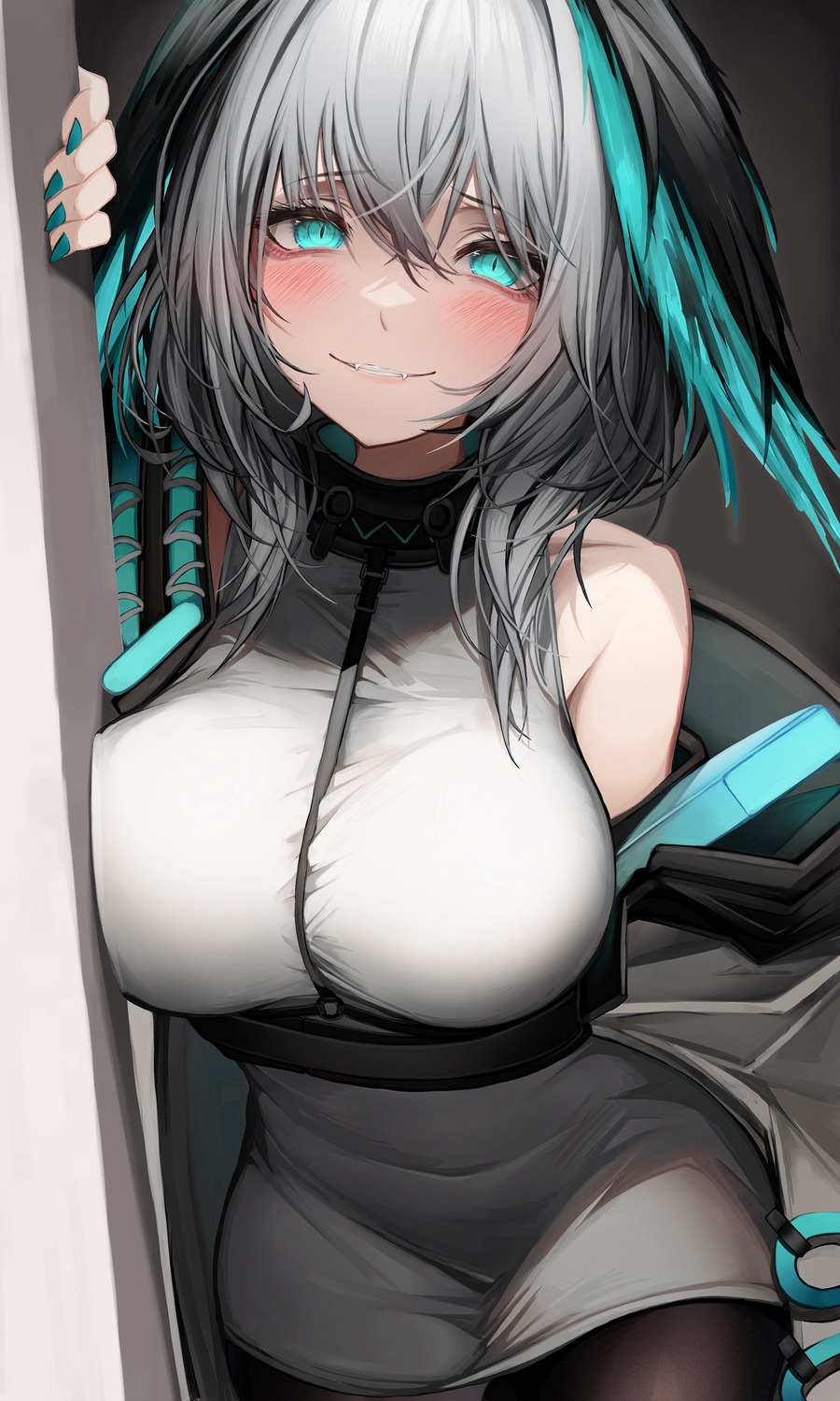 arknights, ho'olheyak, pantyhose, tab_head, wings