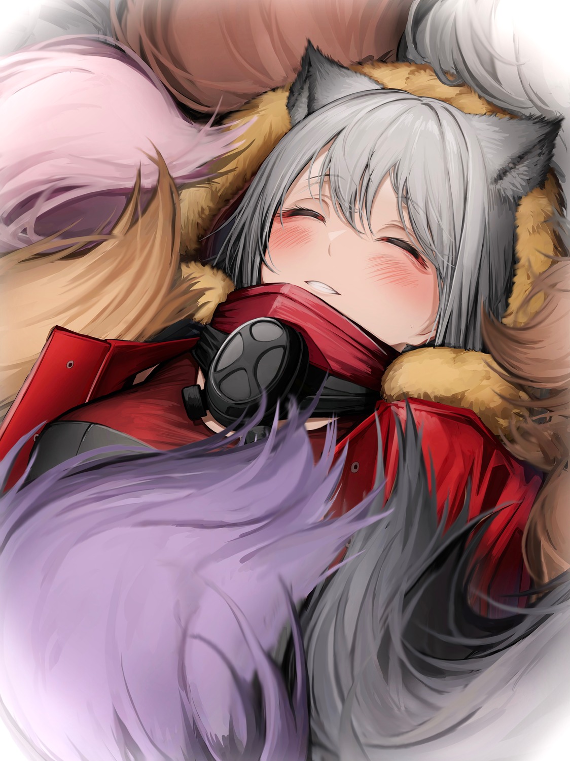 animal_ears, arknights, ceobe_(arknights), horn_(arknights), lappland_(arknights), pozyomka_(arknights), projekt_red_(arknights), provence_(arknights)