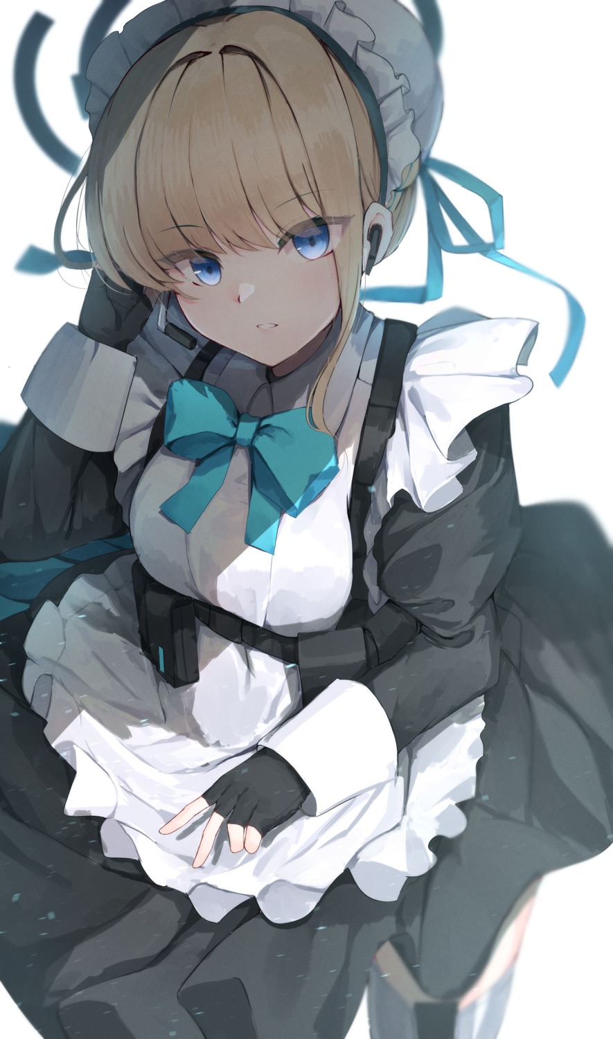 asuma_toki, blue_archive, halo, maid, nodoameyatou
