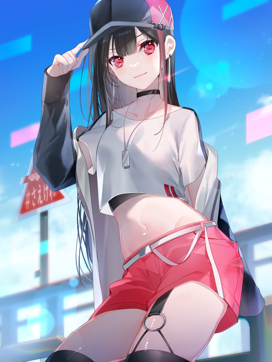 kao_sae_yokereba_ii_kyoushitsu, miwano_rag, otsuka_tatsuki, stockings, thighhighs