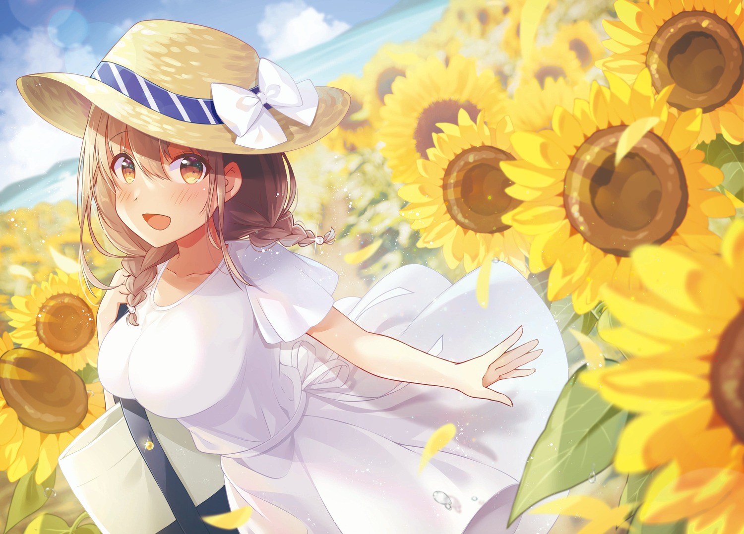 "oppai_momitai"_tte_sakendara_imouto_no_tomodachi_to_tsukiau_koto_ni_narimashita., dress, kanzaki_mikako, shiro_kuma_shake, summer_dress