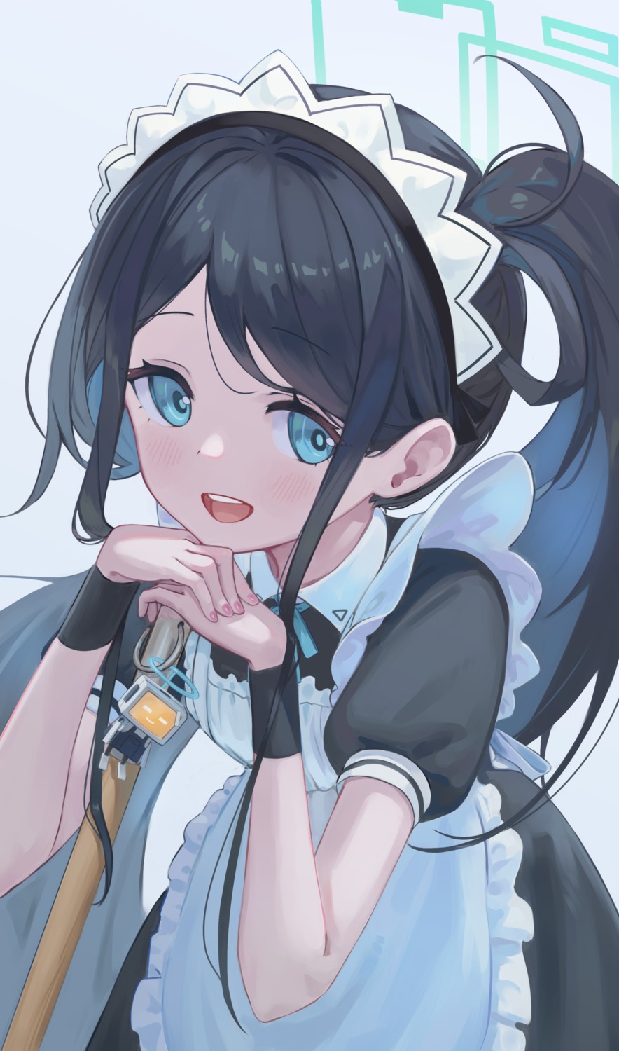 blue_archive, halo, maid, tendou_aris, uito_yzwa