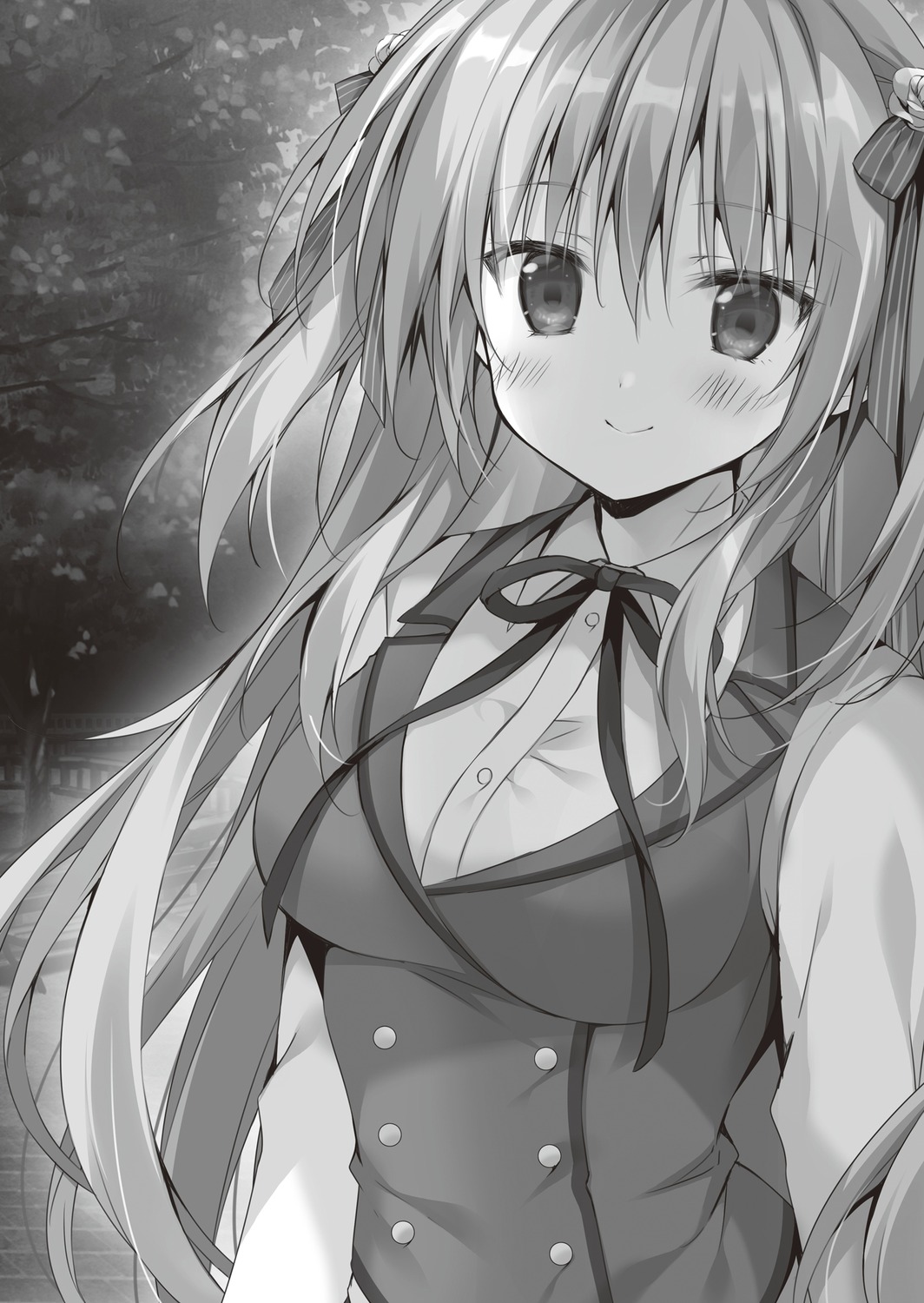 amelia_rose, hyouken_no_majutsushi_ga_sekai_wo_suberu, korie_riko, monochrome, seifuku