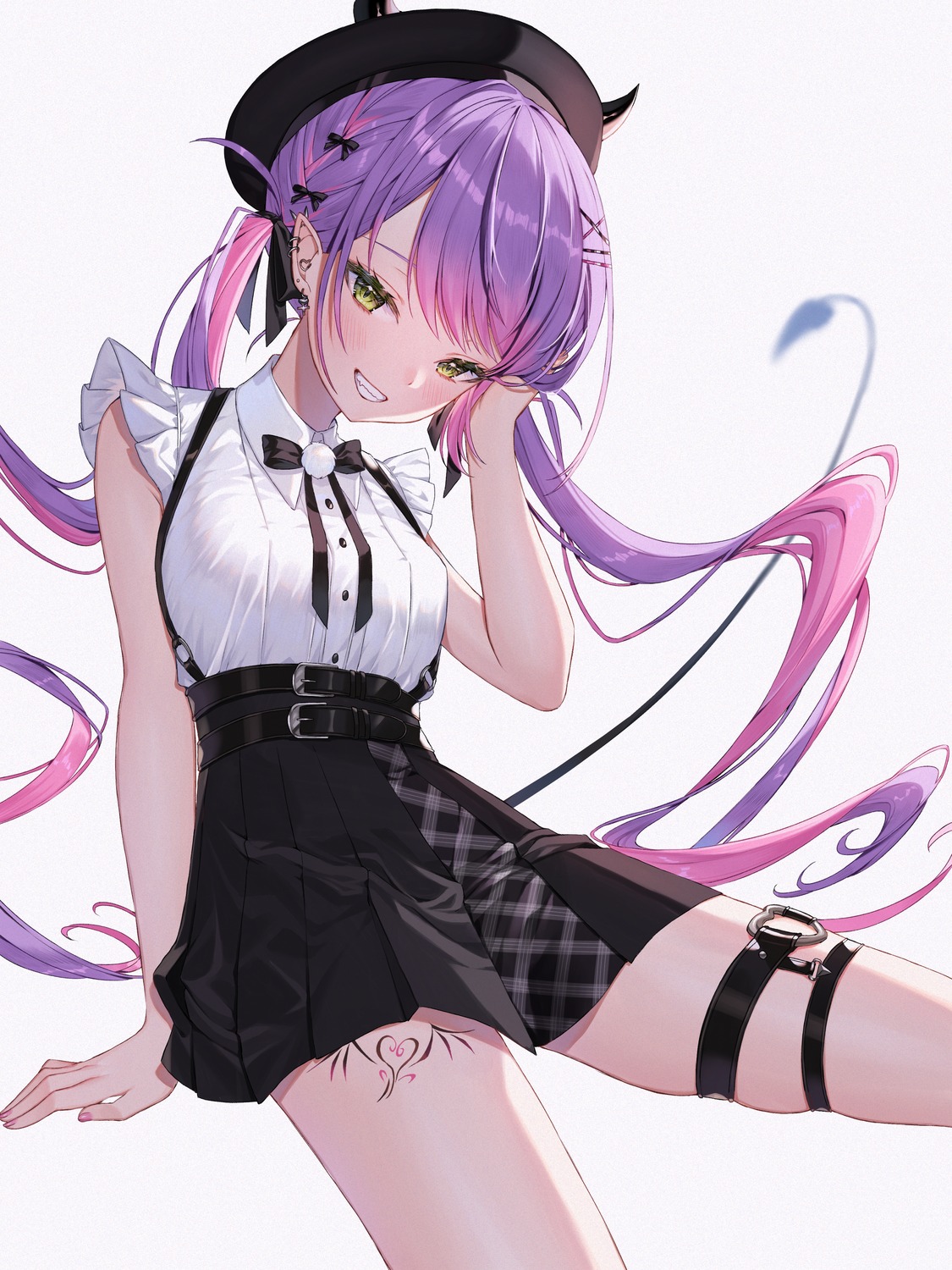 garter, hololive, runlan_0329, tail, tokoyami_towa