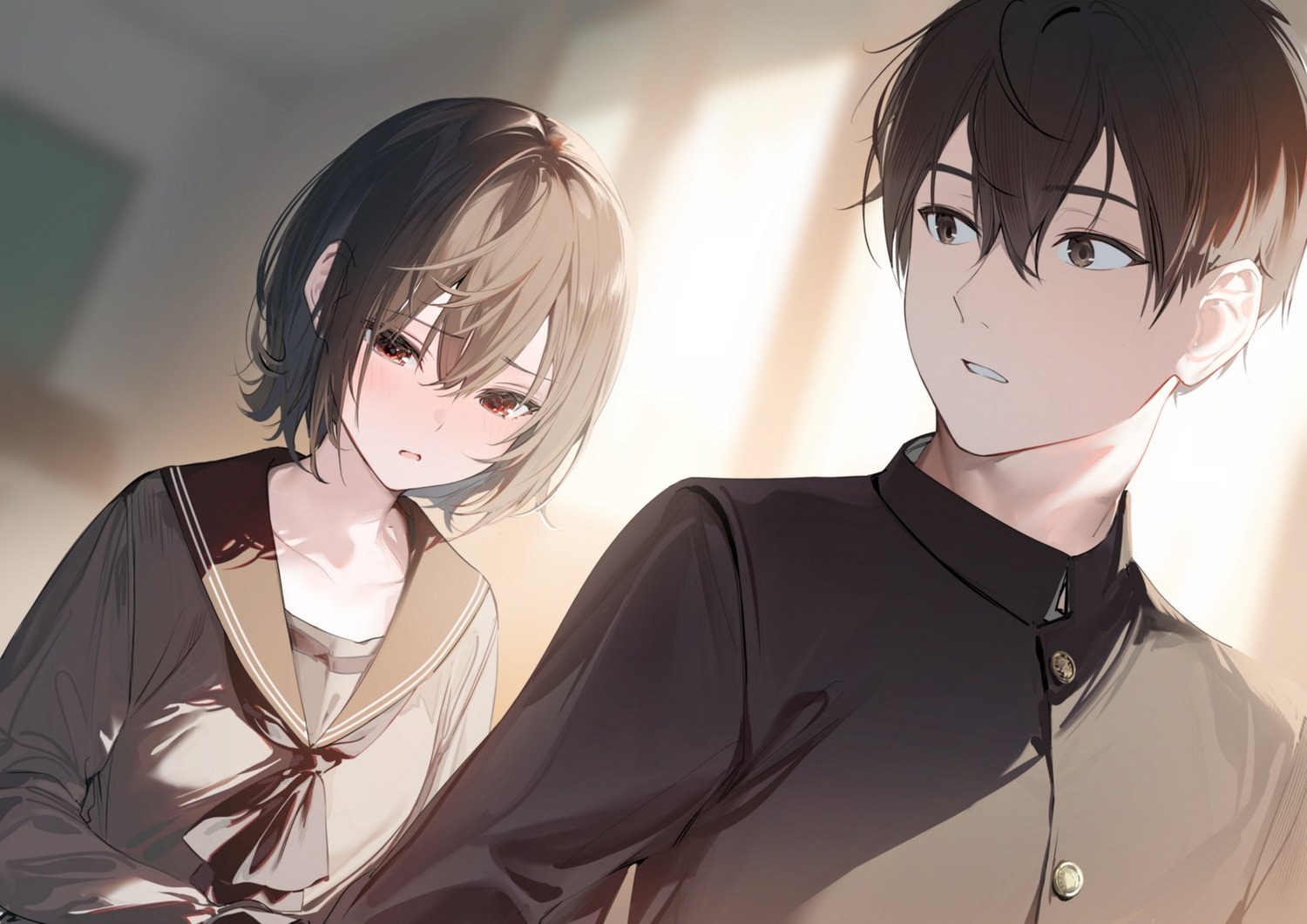 kimizuka_kimihiko, natsunagi_nagisa, seifuku, tantei_wa_mou_shindeiru., umibouzu