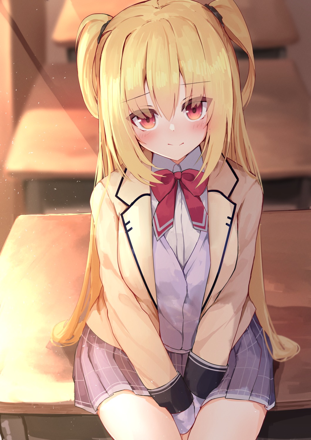 arihara_nanami, nodoameyatou, riddle_joker, seifuku, sweater