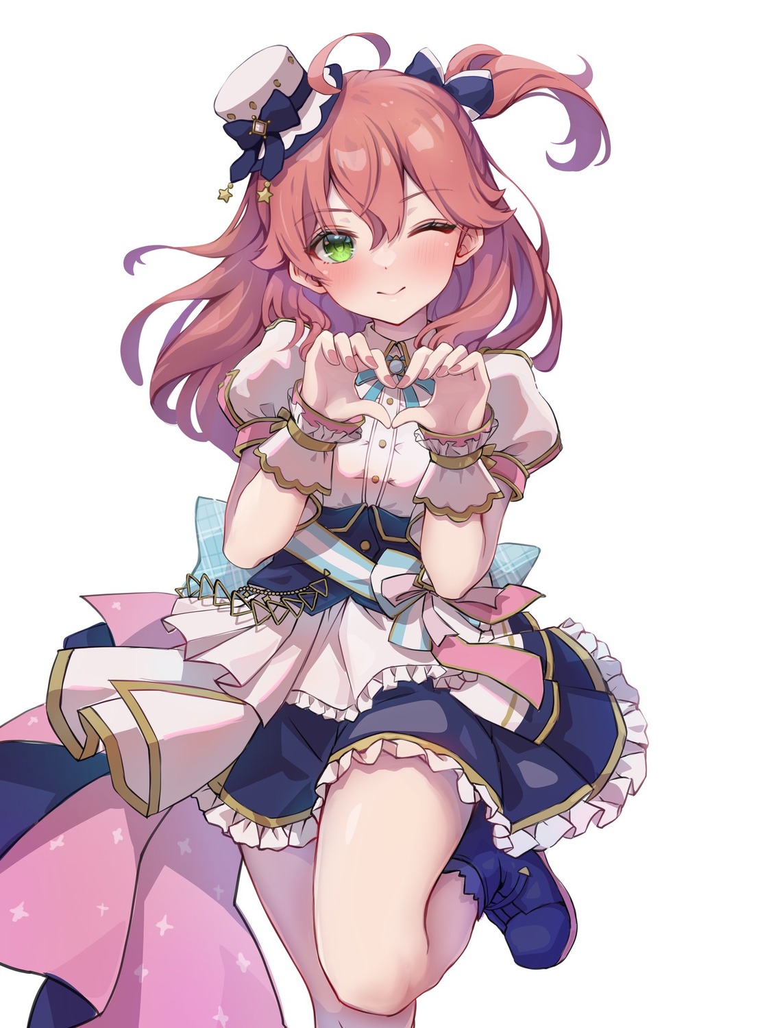 hololive, ist_lei_mikan, sakura_miko, skirt_lift, uniform