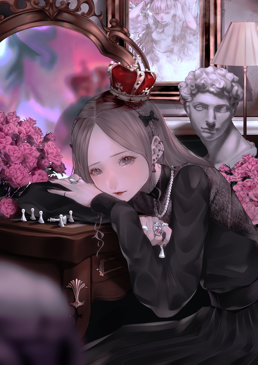 dress, mano_mouth