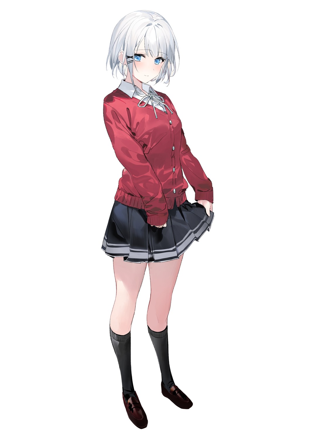 seifuku, siesta_(tanmoshi), skirt_lift, sweater, tantei_wa_mou_shindeiru., umibouzu