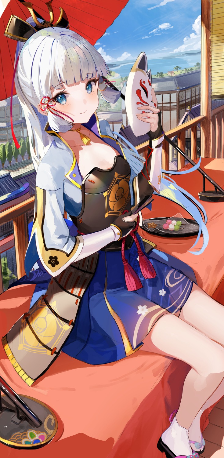 armor, genshin_impact, japanese_clothes, kamisato_ayaka, rei_(farta_litia)