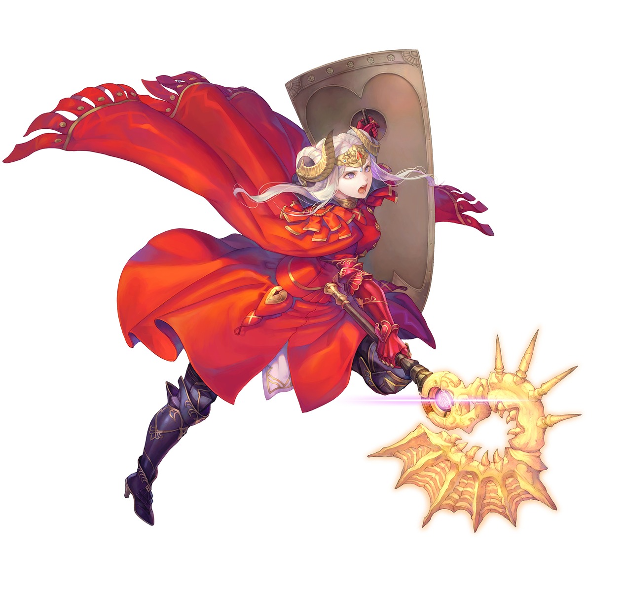 armor, edelgard_von_hresvelg, fire_emblem, fire_emblem_three_houses, haccan, heels, horns, nintendo, uniform, weapon