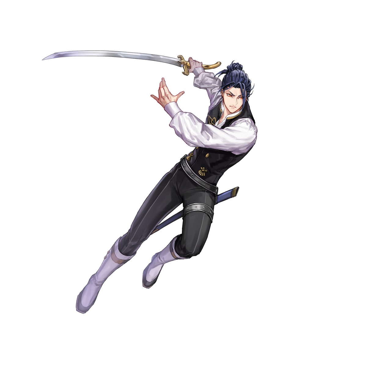 cloverk, felix_(fire_emblem), fire_emblem, fire_emblem_three_houses, male, nintendo, sword, uniform