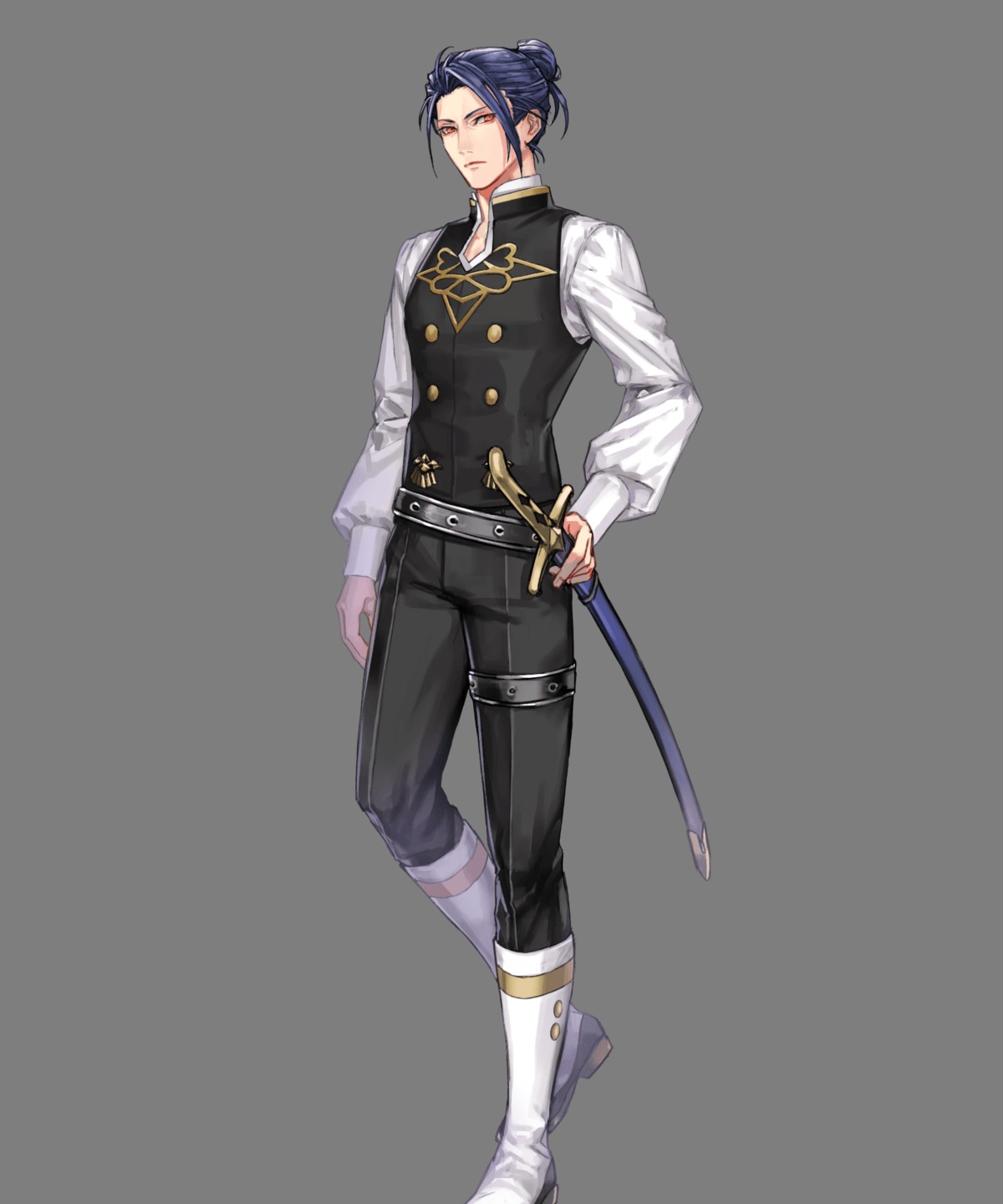 cloverk, felix_(fire_emblem), fire_emblem, fire_emblem_three_houses, male, nintendo, sword, uniform