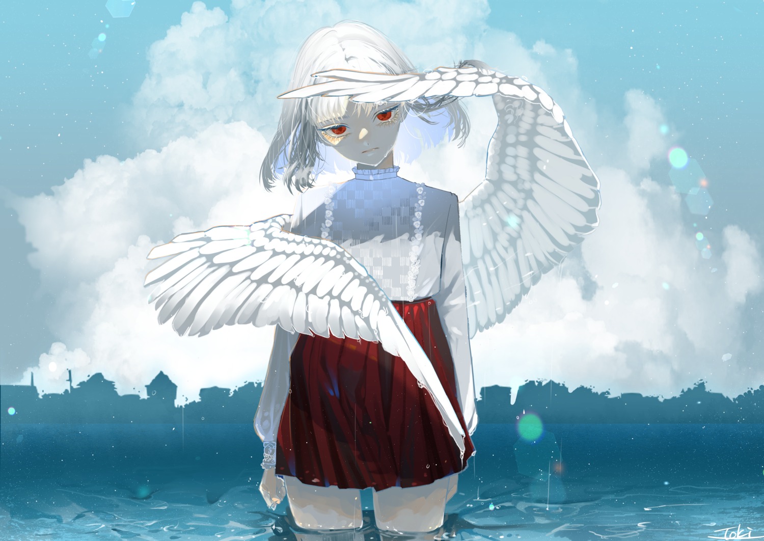indasu10, wet, wet_clothes, wings