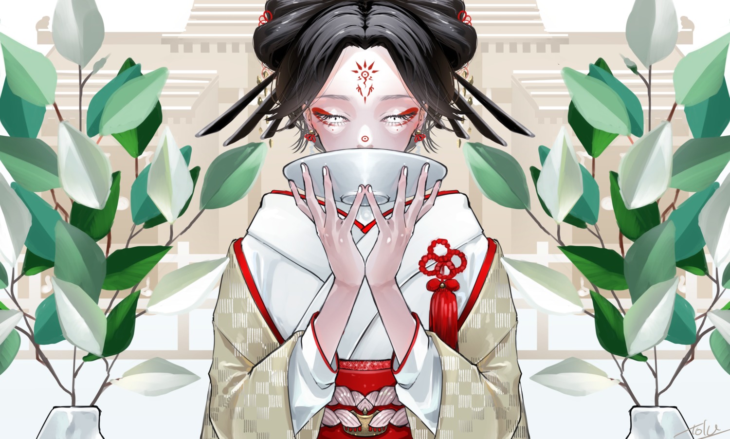 indasu10, kimono, tattoo