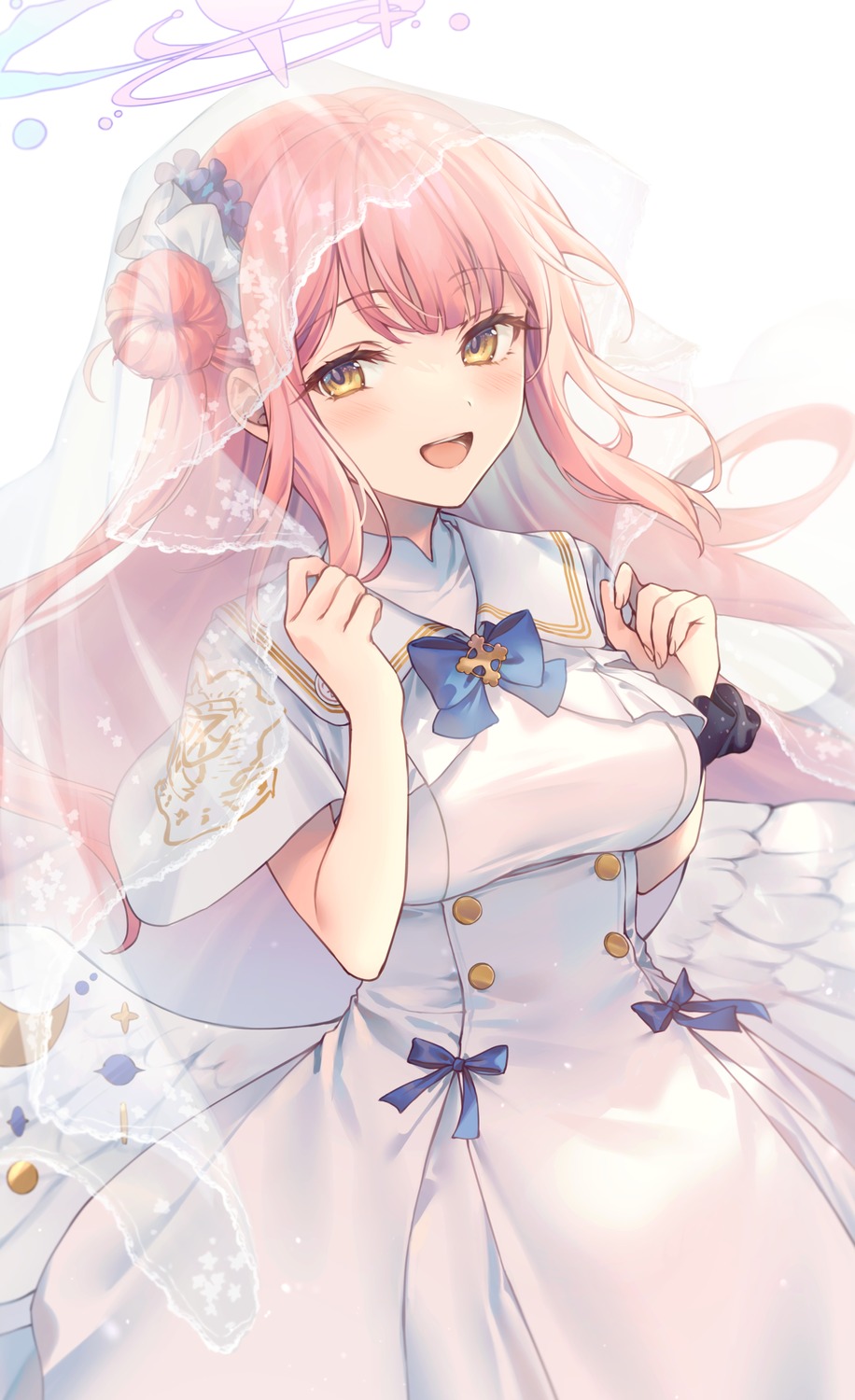 angel, blue_archive, dress, misono_mika, shiidap, wings