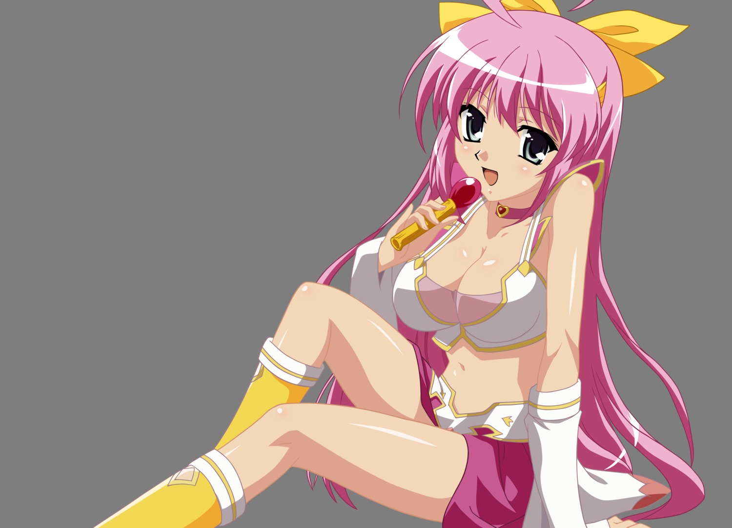choukaku, cleavage, koihime_musou, transparent_png, vector_trace