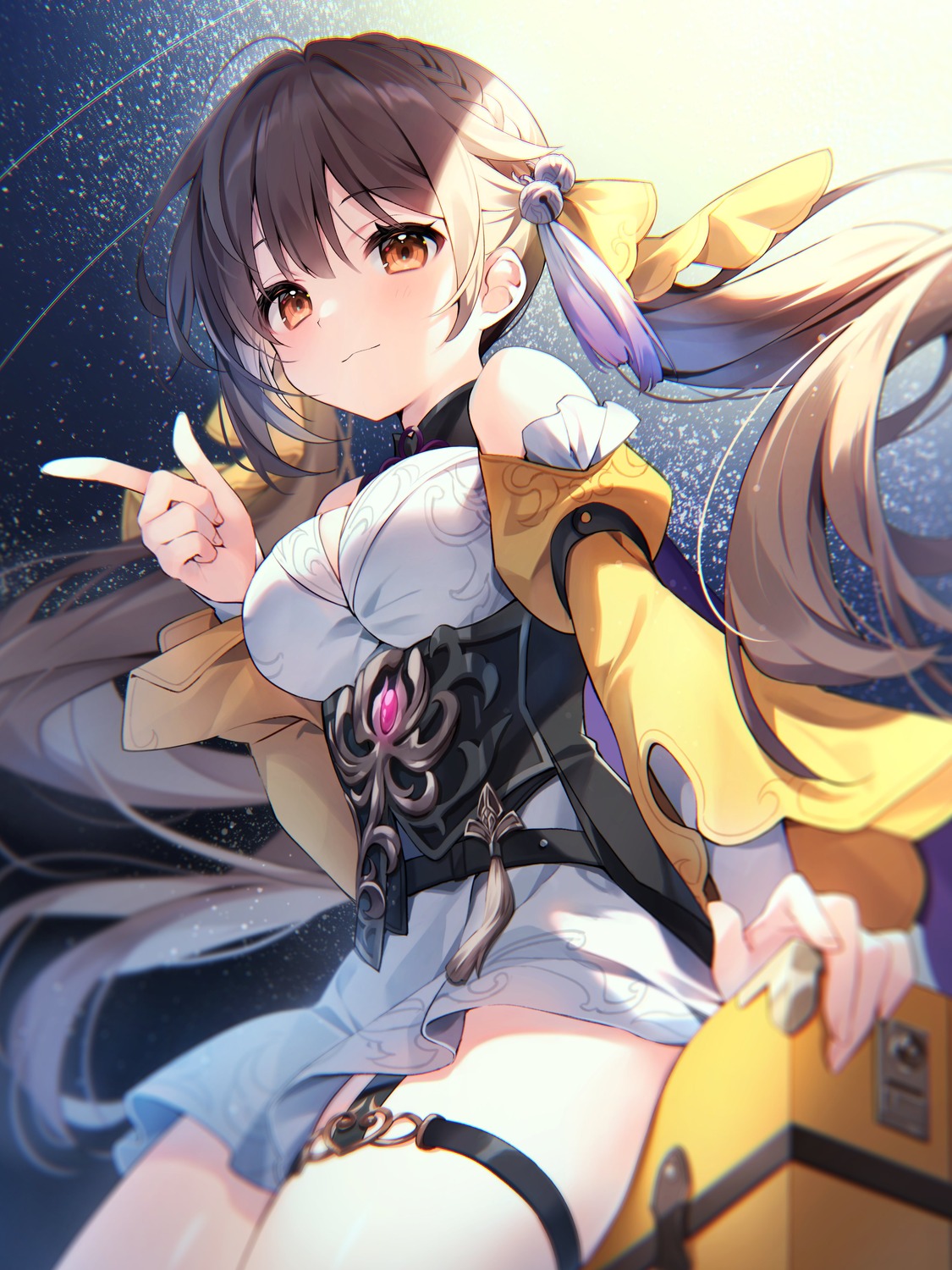 cleavage, garter, honkai:_star_rail, suimya, sushang