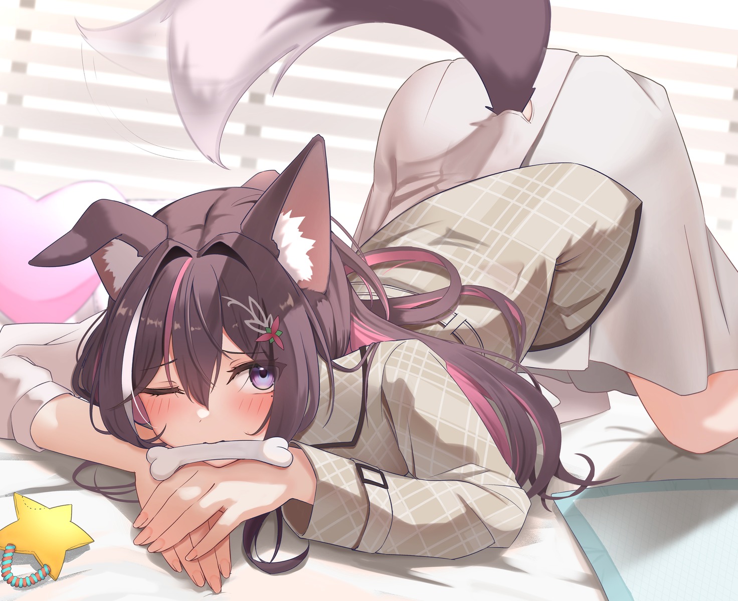 animal_ears, azki_(hololive), hololive, micon, tail