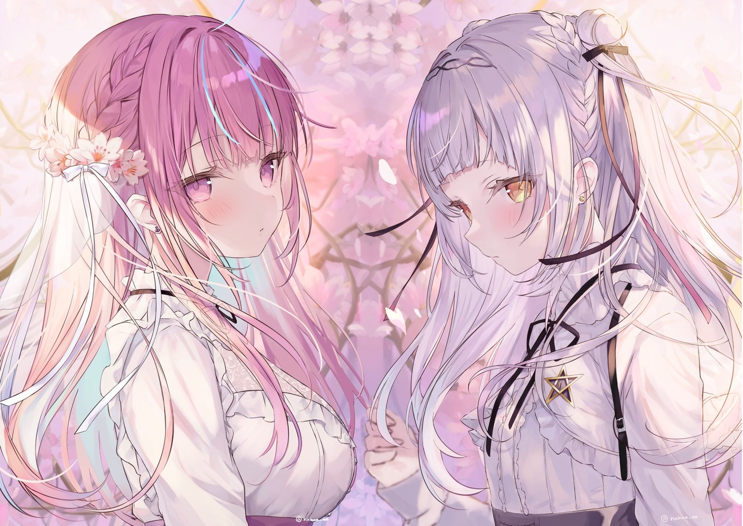 gothic_lolita, hakua, hololive, lolita_fashion, minato_aqua, murasaki_shion