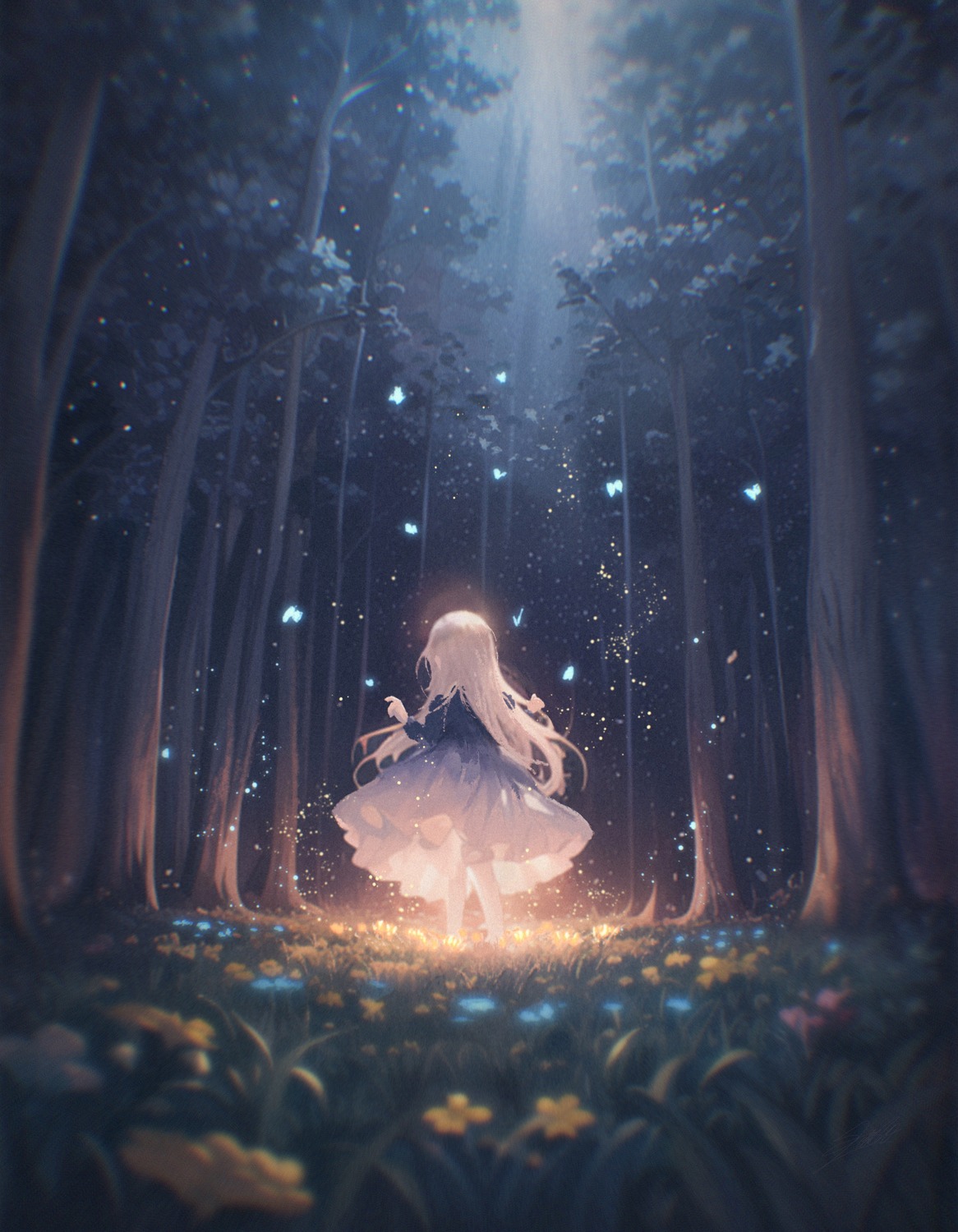 dress, landscape, saisho_(qpoujr)