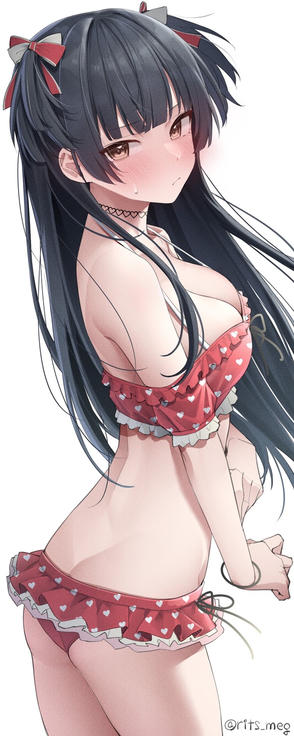 ass, bikini, kawai_ritsu_(rits_meg), mayuzumi_fuyuko, swimsuits, the_idolm@ster, the_idolm@ster_shiny_colors