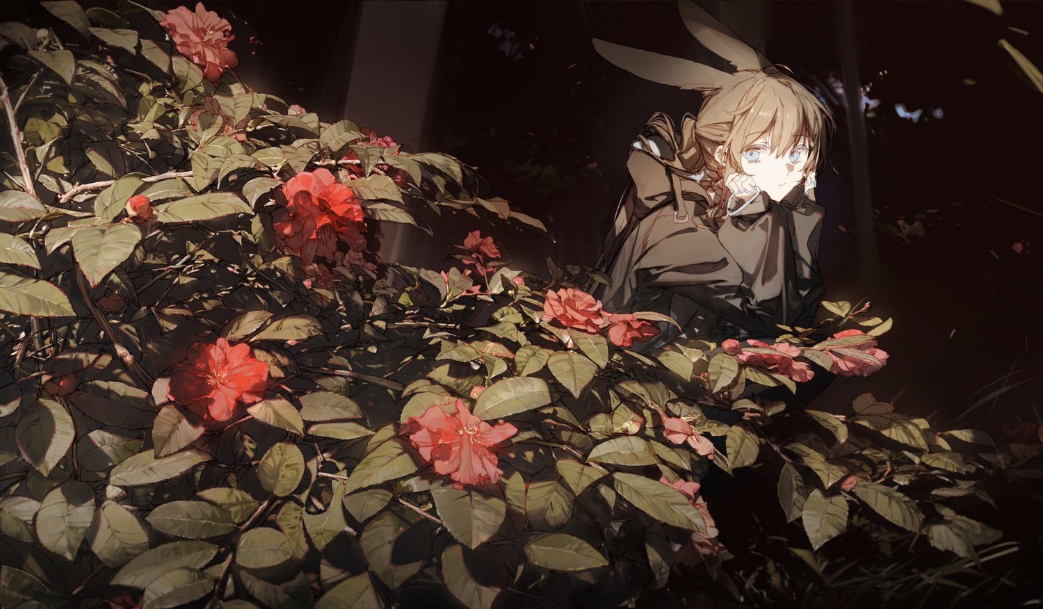 amiya_(arknights), animal_ears, arknights, bunny_ears, min_(120716)