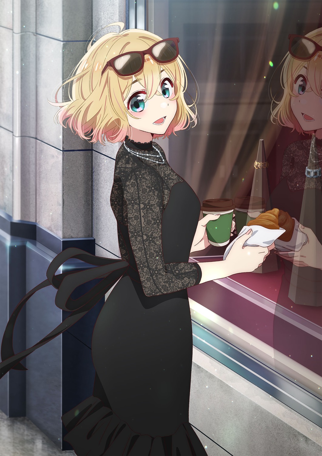 ass, dress, hirayama_kanna, kanojo_okarishimasu, megane, nanami_mami, see_through