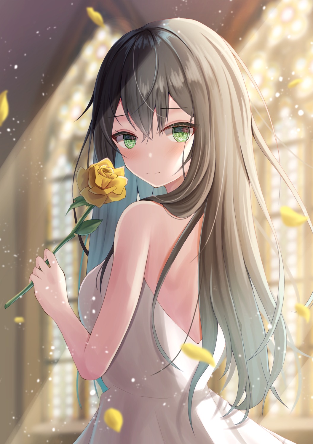 dress, hutaba_miyagi, no_bra