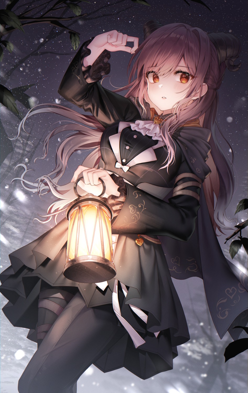 daji, garter, horns, project_sekai, shinonome_ena