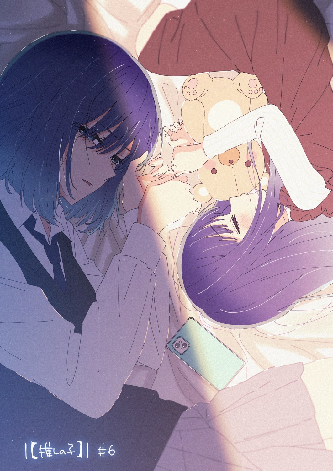[oshi_no_ko], dress, kurokawa_akane, seifuku, sweater, yokoyama_honoka