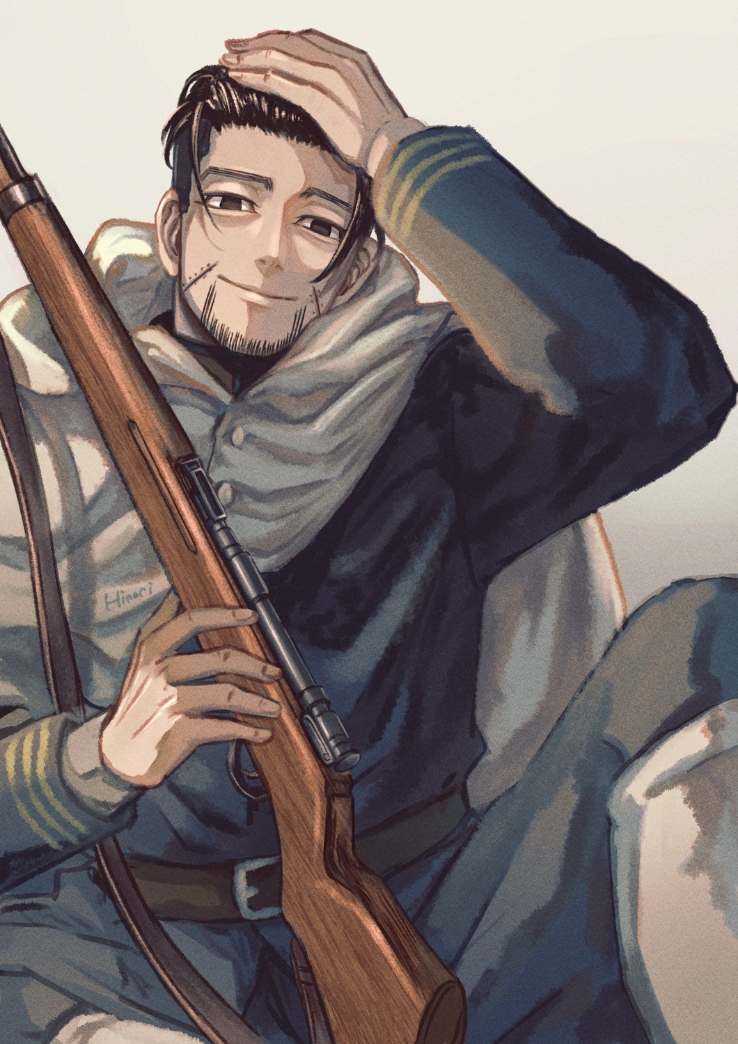 golden_kamuy, gun, hinori, male, ogata_hyakunosuke