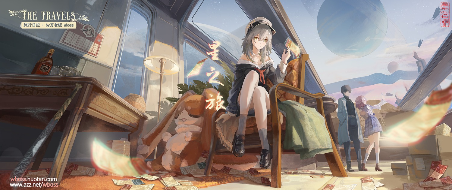 dan_heng, heels, honkai:_star_rail, march_7th, no_bra, open_shirt, stelle, wboss