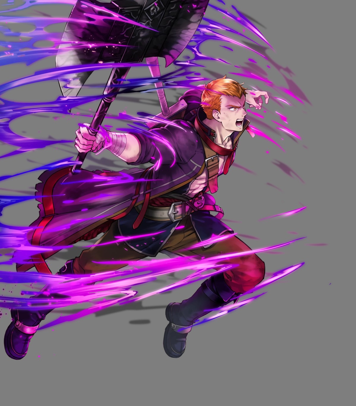 fire_emblem, fire_emblem:_seima_no_kouseki, linus_(fire_emblem), male, nintendo, suekane_kumiko, sword, weapon
