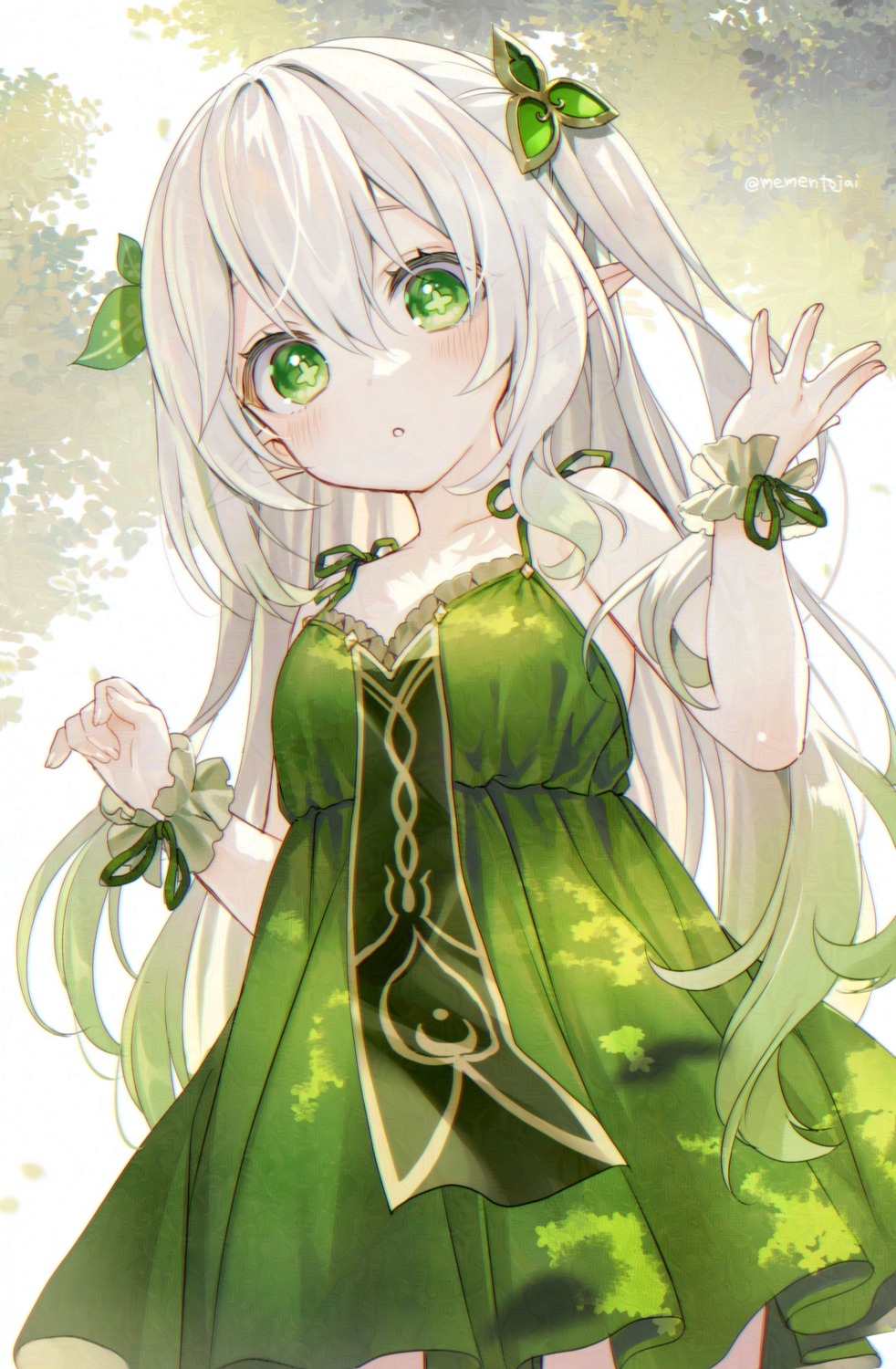 dress, genshin_impact, memeno, nahida, pointy_ears