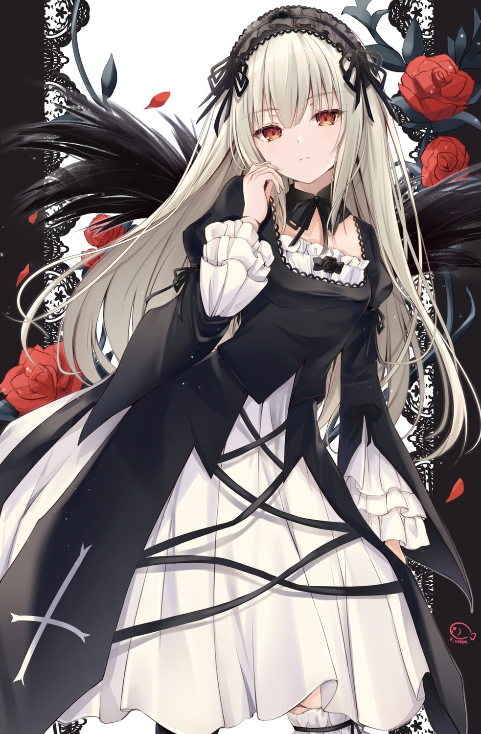 dress, gothic_lolita, kiri_serea, lolita_fashion, rozen_maiden, suigintou, wings