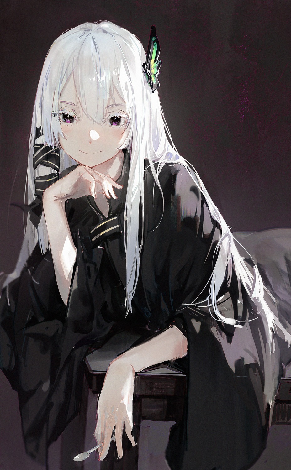 dinoartforame, echidna_(re_zero), re:zero_kara_hajimeru_isekai_seikatsu, sketch