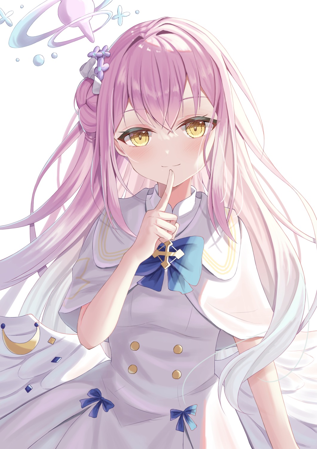 angel, blue_archive, dress, hutaba_miyagi, misono_mika, wings