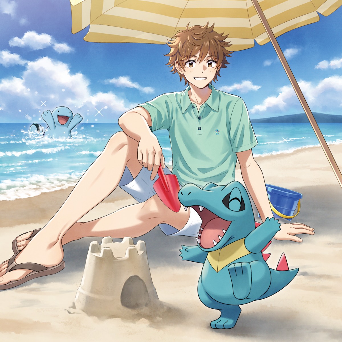 male, morikura_en, pokemon, quagsire, totodile