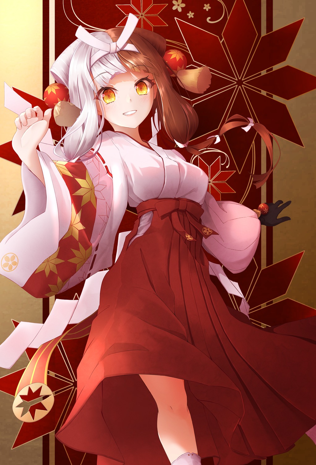 fate/grand_order, izumo_no_okuni_(fate), miko, oriuo_q