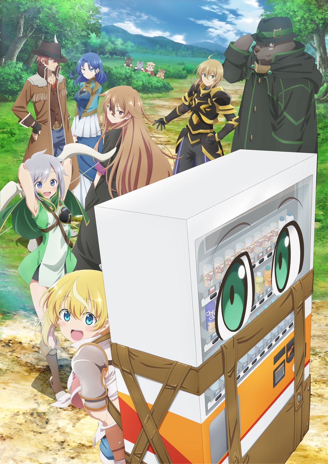 armor, dress, filmina, hakkon, hulemy, jidou_hanbaiki_ni_umarekawatta_ore_wa_meikyuu_wo_samayou, kerioil, kuma_kaichou