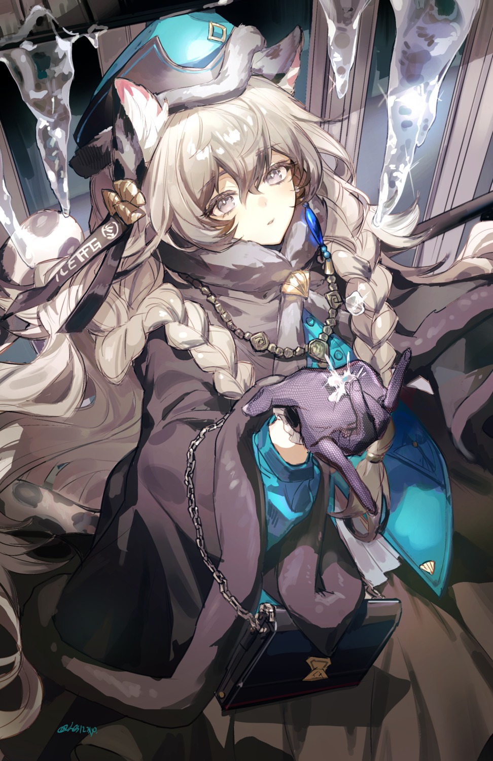 animal_ears, arknights, pramanix_(arknights), twice12314