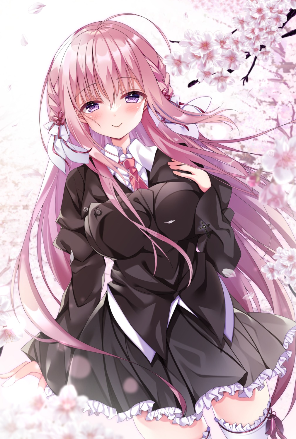 hakugan, sakizaki_sakurako, sakura_no, sakura_no_uta, seifuku, thighhighs