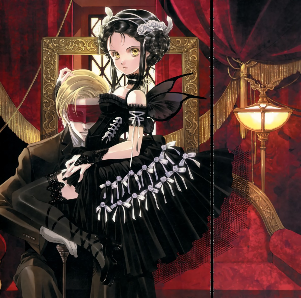 dress, fixme, gap, gothic_lolita, lolita_fashion, shiina_yuu, tenkyudho, thighhighs