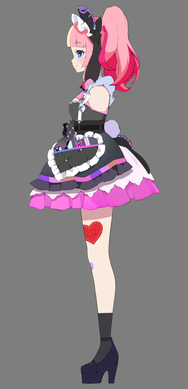 bandaid, connectopia, dress, gachikoi_neon, heels, pilokey, transparent_png
